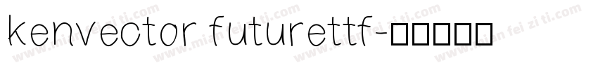 kenvector futurettf字体转换